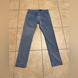 AG Adriano Goldschmied Tellis Modern Slim Corduroy Blue Cotton Pants Men’s 36x34